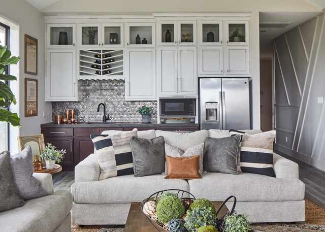 Modern kitchen with GE Profile built-in appliances Modern kitchen with GE Profile built-in appliances