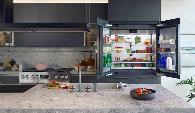 High End Refrigerator High End Refrigerator in a modern kitchen