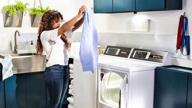 Laundry Setup with Speed Queen Washer and Dryer Laundry Setup with Speed Queen Washer and Dryer