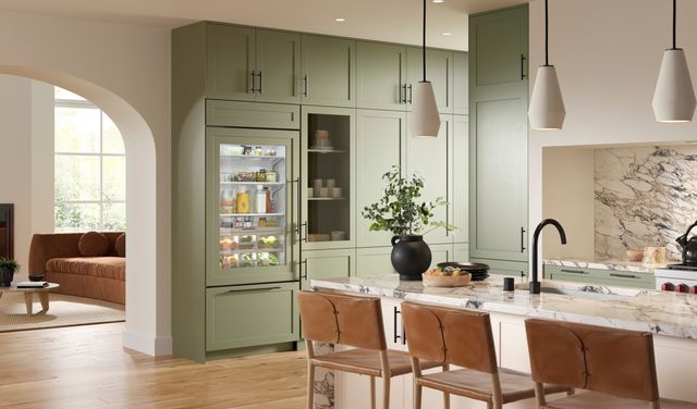 Sub-Zero classic flush installed bottom freezer refrigerator