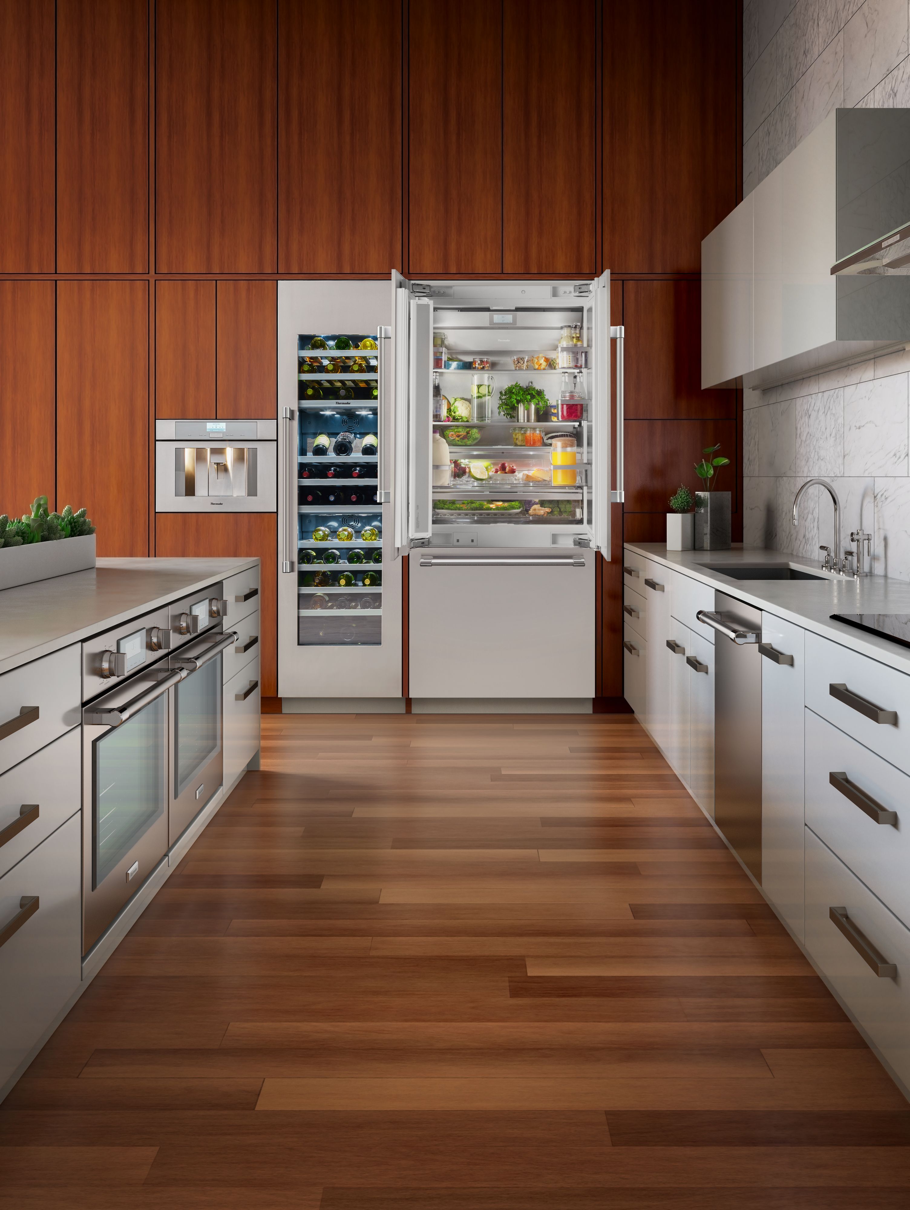 Thermador Built-in Refrigerator Open