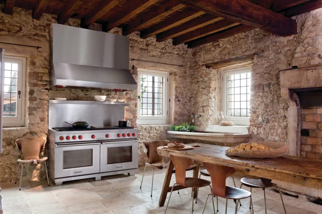 Credit: Wolf Wolf gas range in a modern kitchen