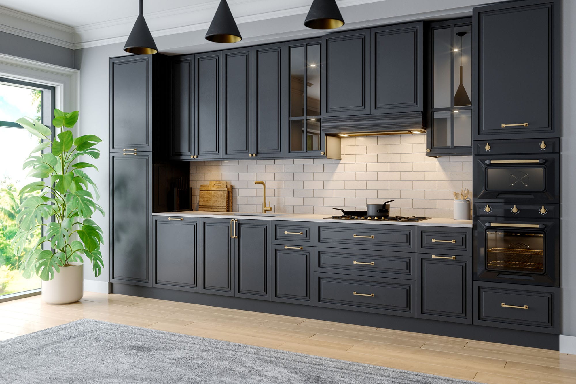 frameless cabinetry installed in modern kitchen layout frameless cabinetry installed in modern kitchen layout