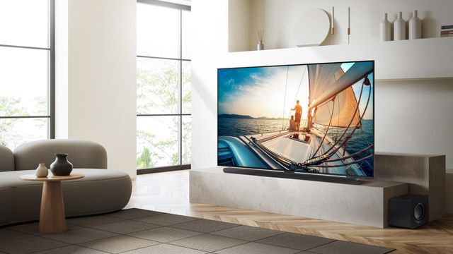 Samsung Neo QLED TV in a modern living room