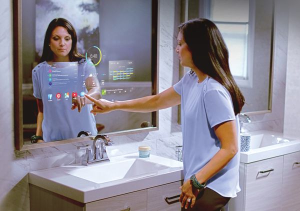 Mirror TV in a Bathroom