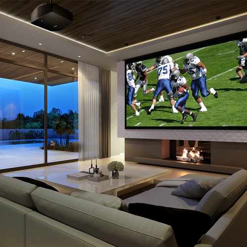 Sony Home Theater Projector and Speaker Environment