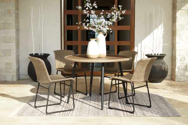 Close up of high-quality outdoor furniture