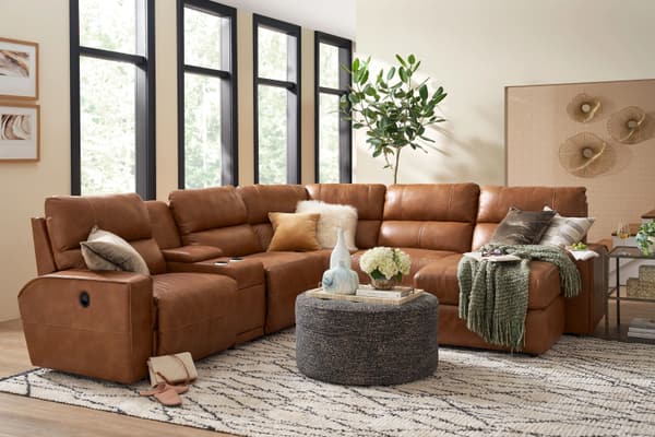 La-Z-Boy Maddox sectional in a bright living room
