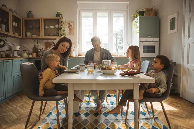 Dining room furniture protected for daily life