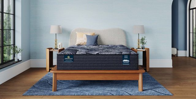Serta Perfect Sleeper X Quilted Serta Perfect Sleeper mattress in a bright bedroom