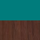 Teal-Walnut