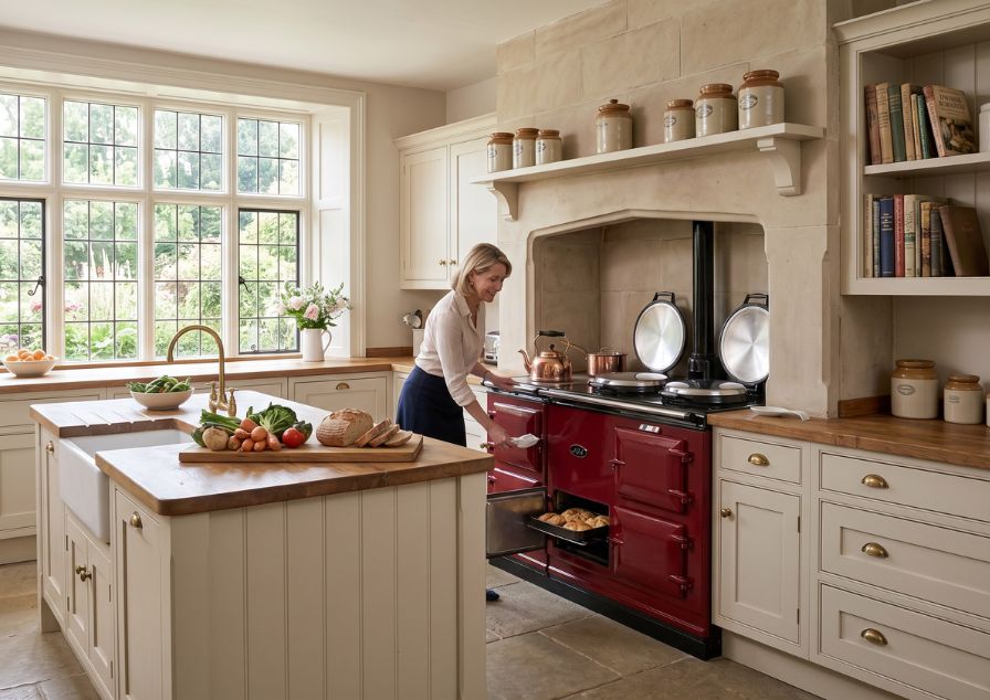 timeless kitchen elegance with aga