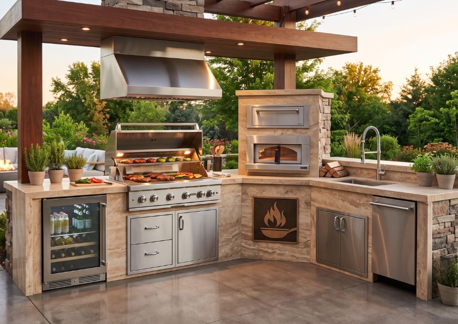 transform your outdoor kitchen with luxury appliances