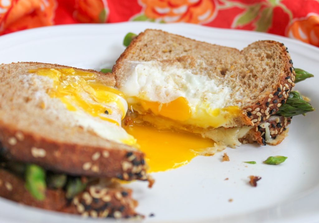 Egg in a basket grilled cheese