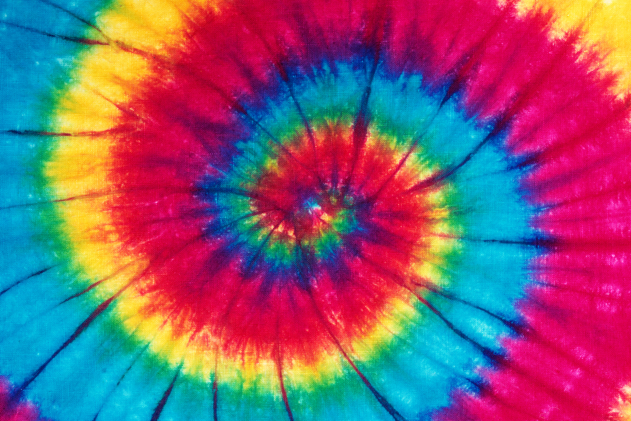 spiral tie-dye pattern