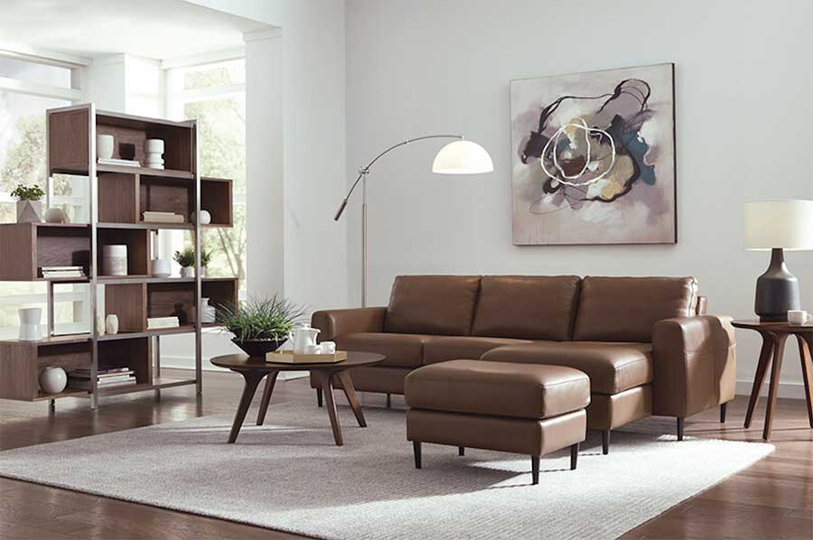 Palliser® Furniture Atticus Brown Chaise Sofa