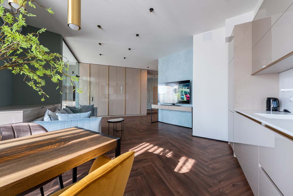 Breakfast nook in kitchen