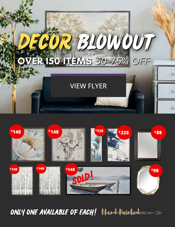 Solomons Furniture and Appliances DECOR BLOW OUT flyer