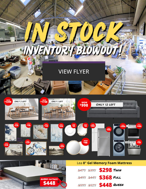 Solomons Furniture and Appliances MASSIVE INVENTORY BLOW OUT flyer