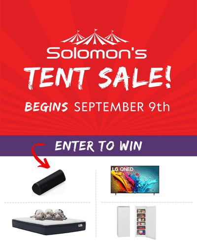 Solomons Tent Sale is September 11-13