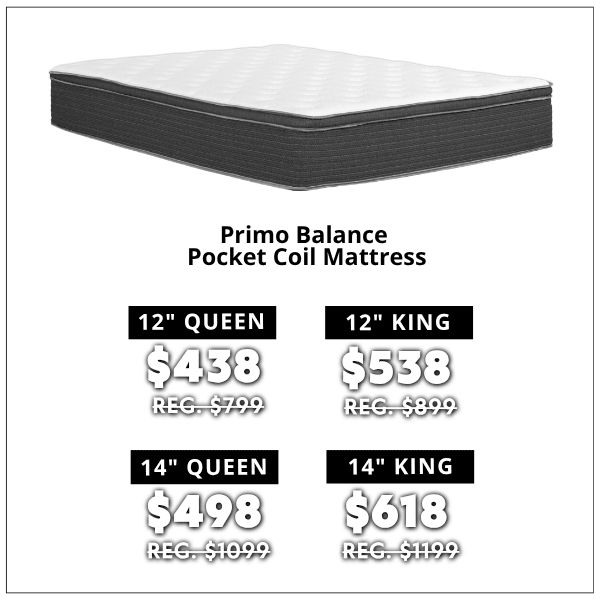 Balance Pocket Coil Mattresses starting at 438