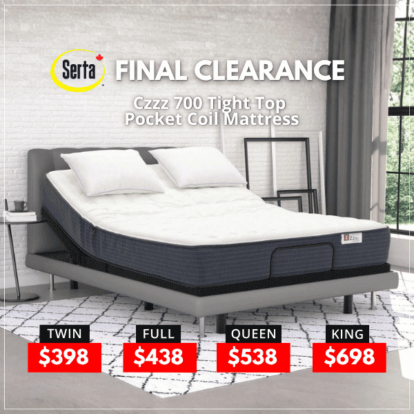 Final Clearance on Serta CZZZ Mattresses