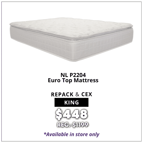 Repack and Comfort Exchange King Mattress for 448