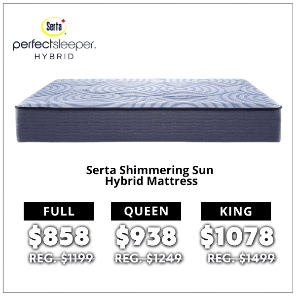 Serta Perfect Sleeper Hybrid Mattresses starting at 858
