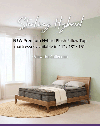 Save on Sterling Hybrid premium plush pillow top mattresses