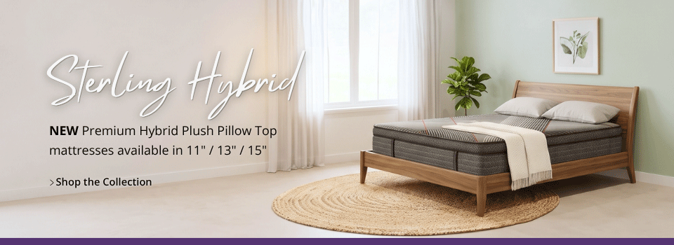 Save on Sterling Hybrid premium plush pillow top mattresses
