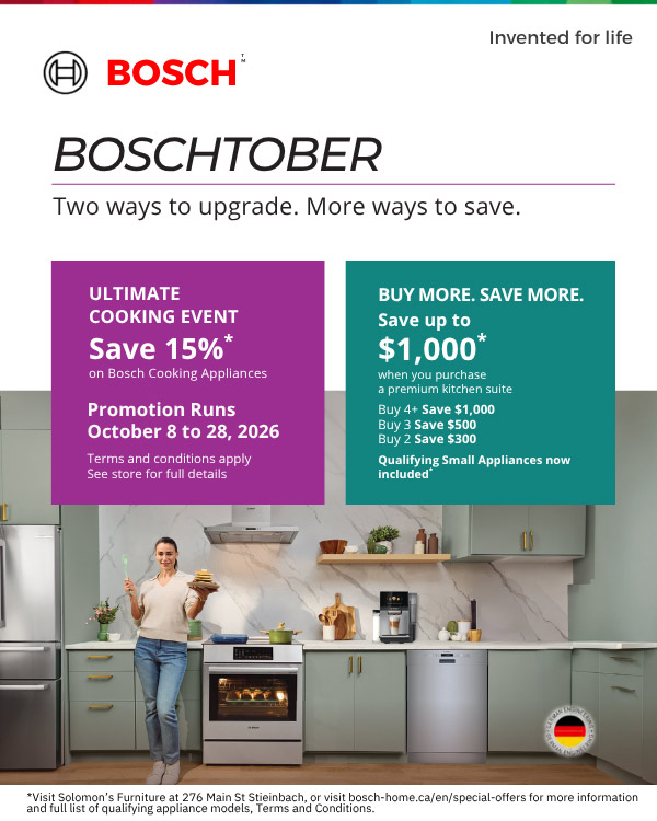 Boschtober is back with savings on Bosch cooking appliances and BUY MORE SAVE MORE