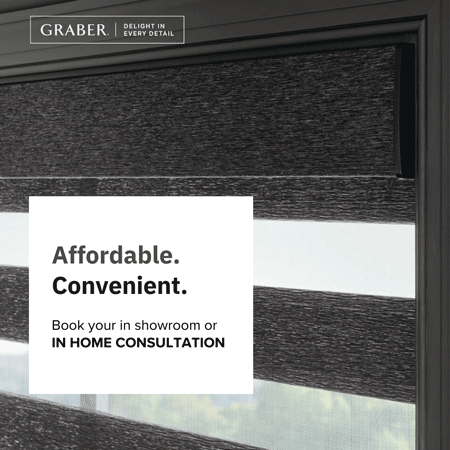 Affodable and Convenient. Book a consult in our showrrom or in your own home!