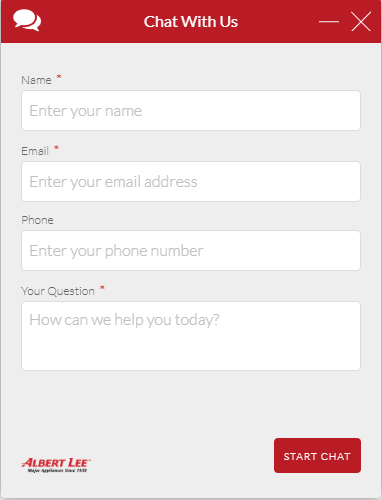 Screenshot of Albert Lee chat function