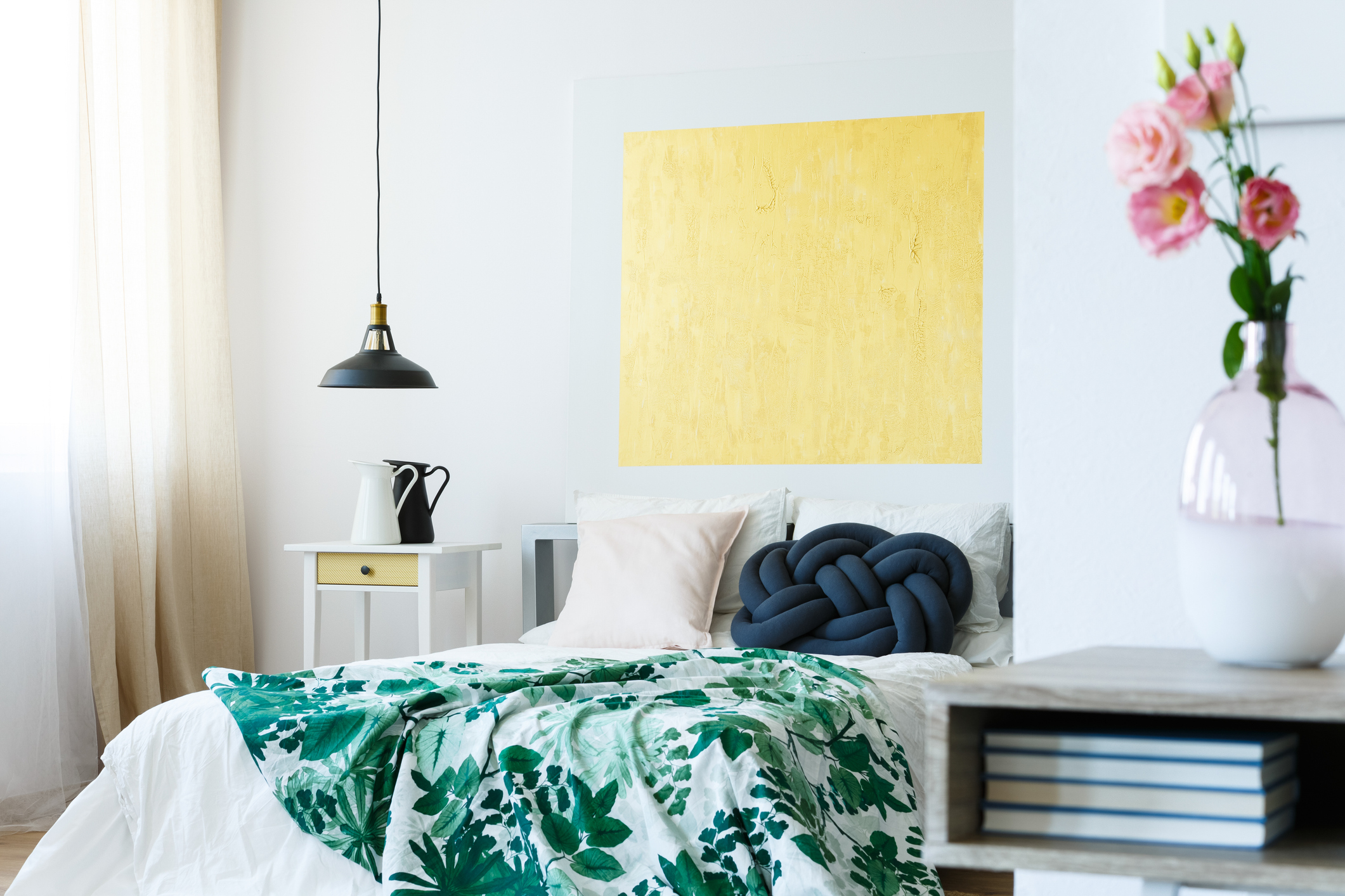 colorful and calming bedroom
