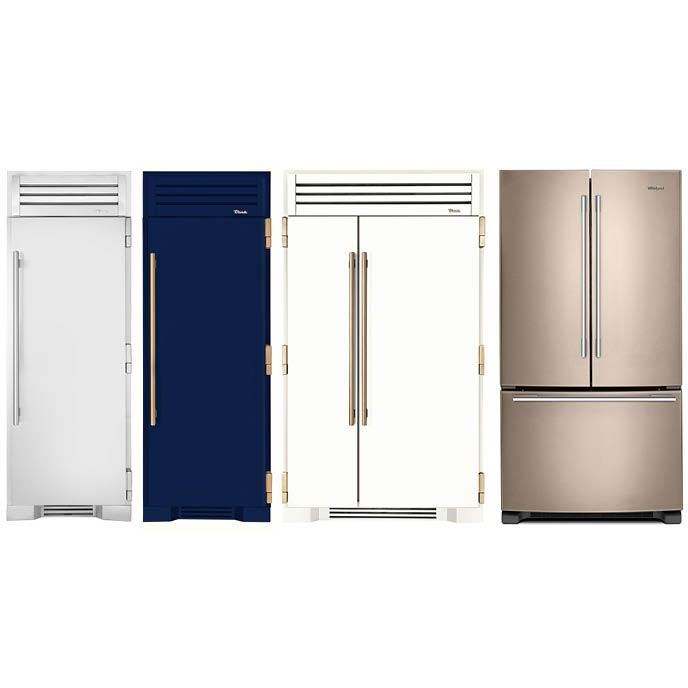 Custom color refrigerators
