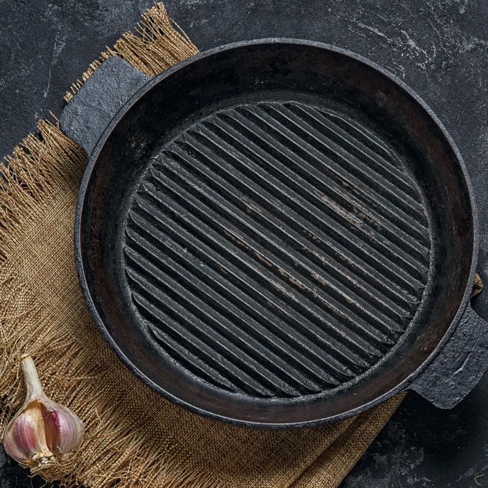 Use a cast iron grill pan.