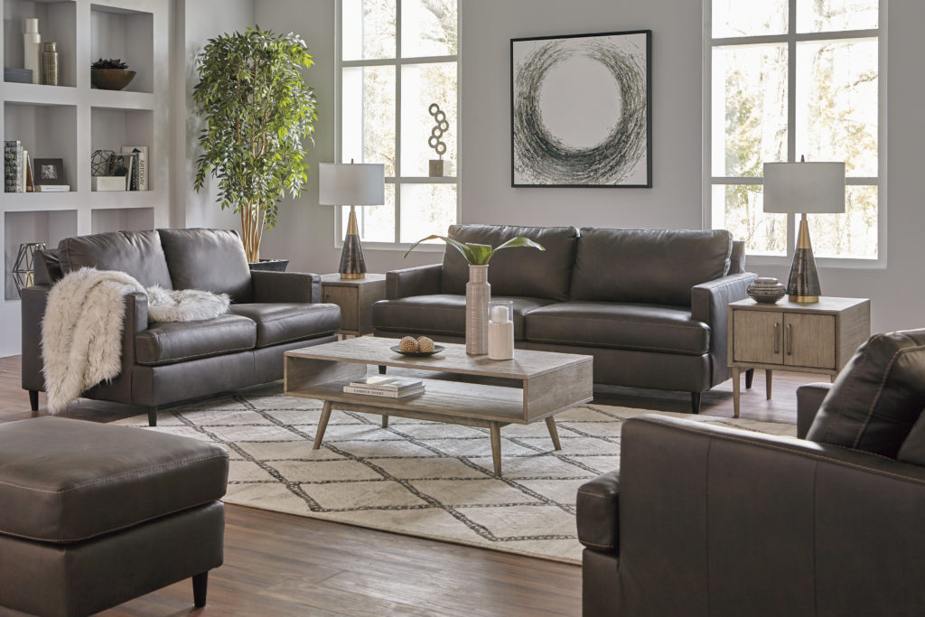 Accessorized living room decor