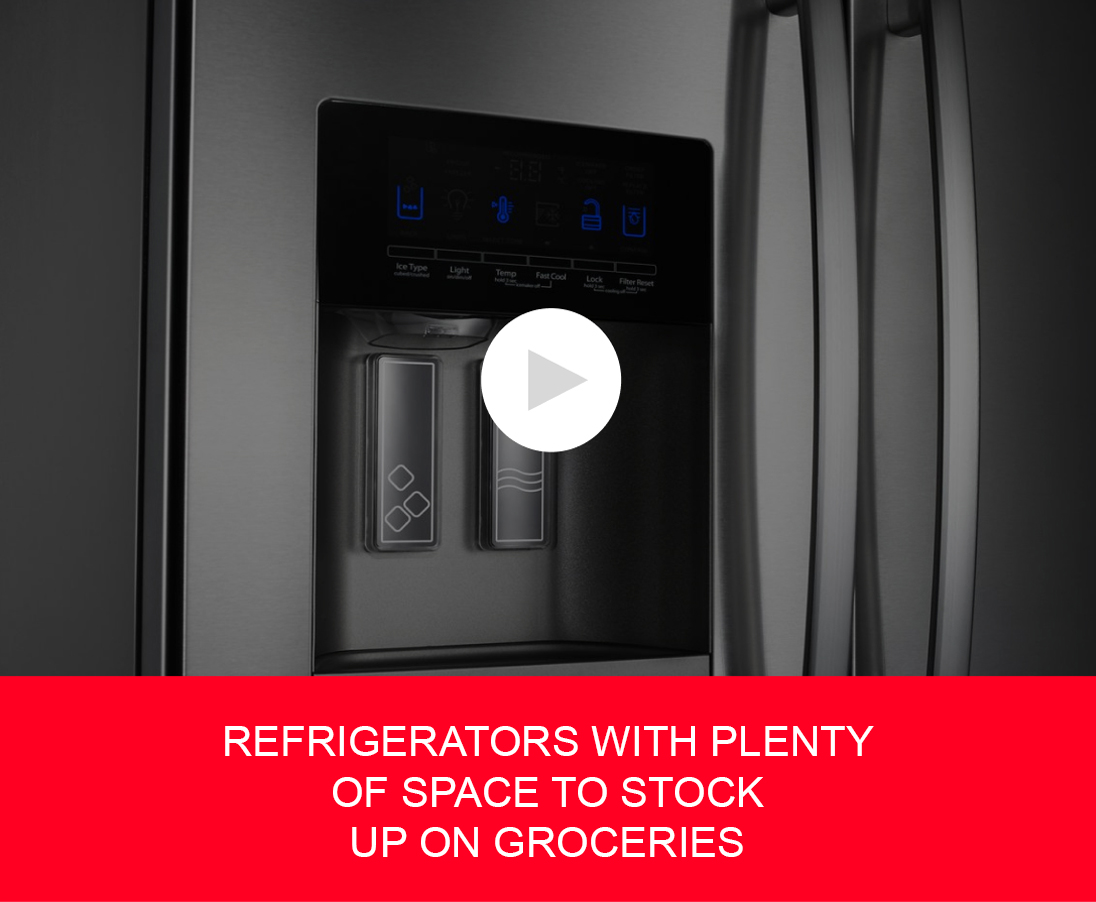 REFRIGERATORS WITH PLENTY OF SPACE TO STOCK UP ON GROCERIES