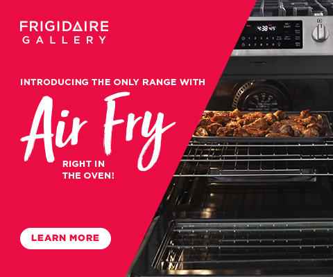 Introducing the only range with Air Fry right in the oven. Learn More