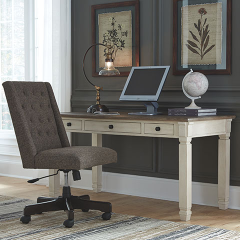 Home office desk and chair