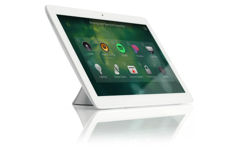 Control4 tablet favorites screen