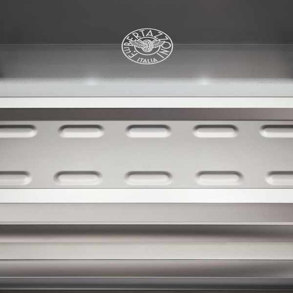 Bertazzoni aluminum and glass surfaces