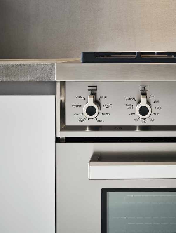Bertazzoni counter-deep range controls