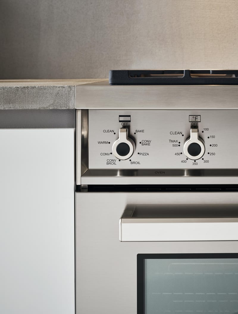 Bertazzoni counter-deep range controls