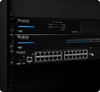 Stack of enterprise-grade network switches