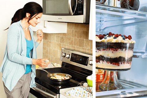 Samsung Appliances Lifestyle Collage