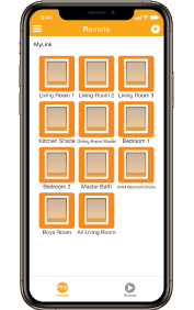 Smart phone with various automation options on app