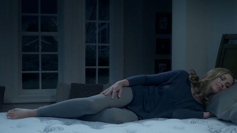woman sleeping in bed