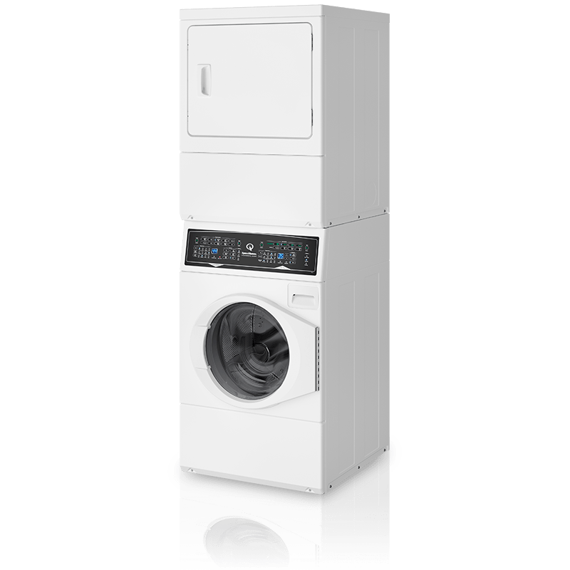 speed queen stacked laundry