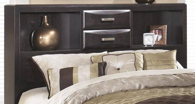 Ashley® Kira Almost Black Queen Storage Headboard-B473-65 ...